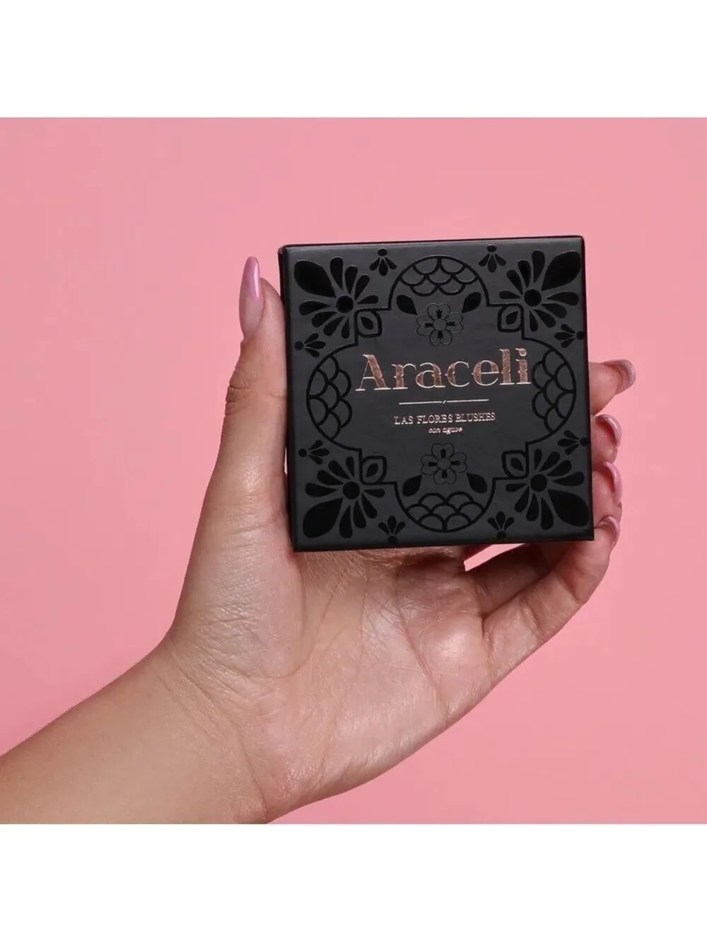 Araceli Las Flores Blushes in Dahlia & Laclia